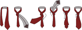 Как завязывать галстук. Простой или узел Four-in-Hand