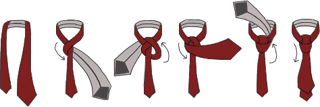 Как завязывать галстук. Универсальный или Half Windsor