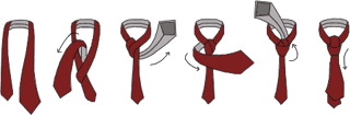 Как завязывать галстук. Двойной или Windsor